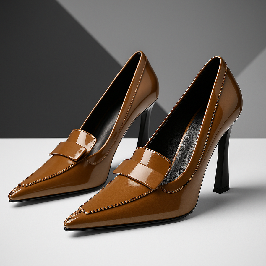 Escarpins femme – vernis bout pointu élégant
