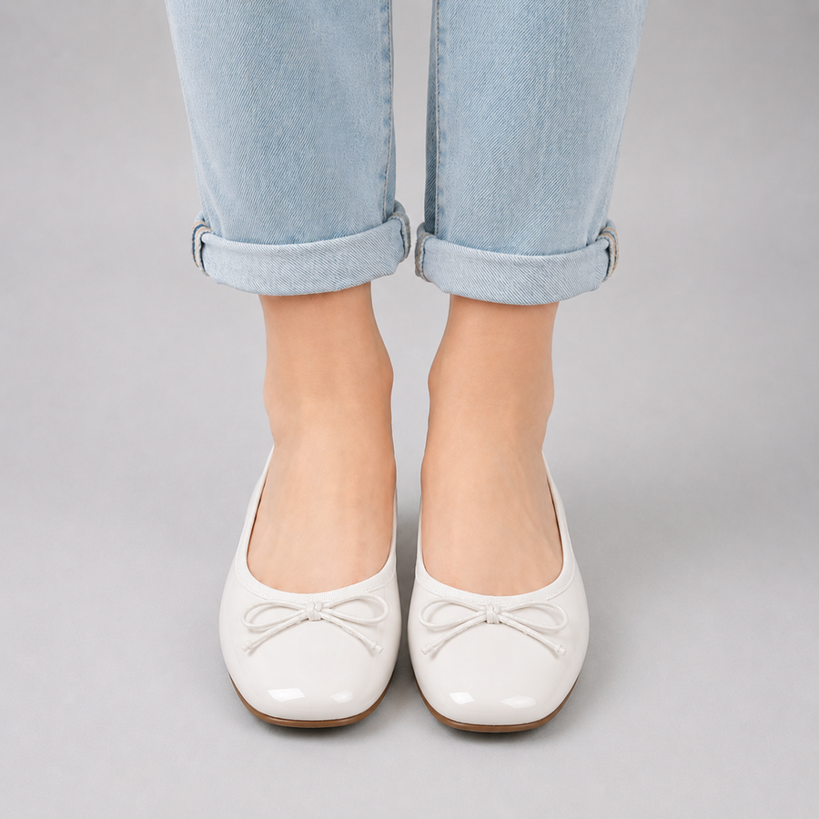 Ballerines Femme Bout Rond Nœud Papillon Semelle Souple – Chaussures Plates Confort Tendance Automne Quotidien