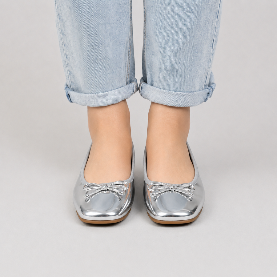 Ballerines Femme Bout Ouvert Nœud Soirée – Chaussures Plates Chic Élégantes Tendance Occasions Spéciales Quotidien