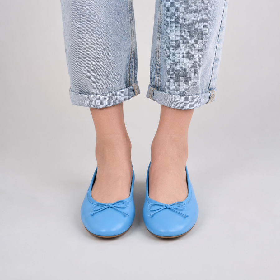 Ballerines Femme Bout Rond Nœud Discret Semelle Souple – Chaussures Plates Confort Tendance Quotidien Bureau