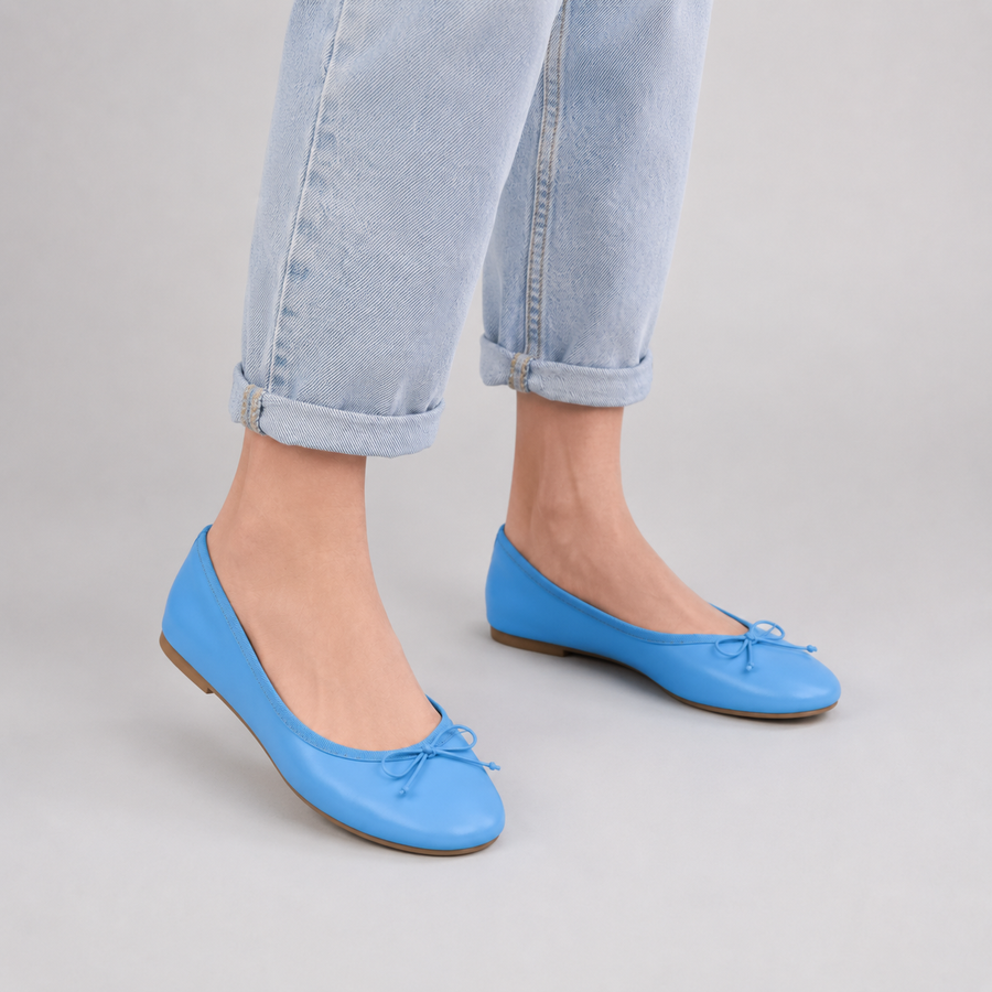Ballerines Femme Bout Rond Nœud Discret Semelle Souple – Chaussures Plates Confort Tendance Quotidien Bureau