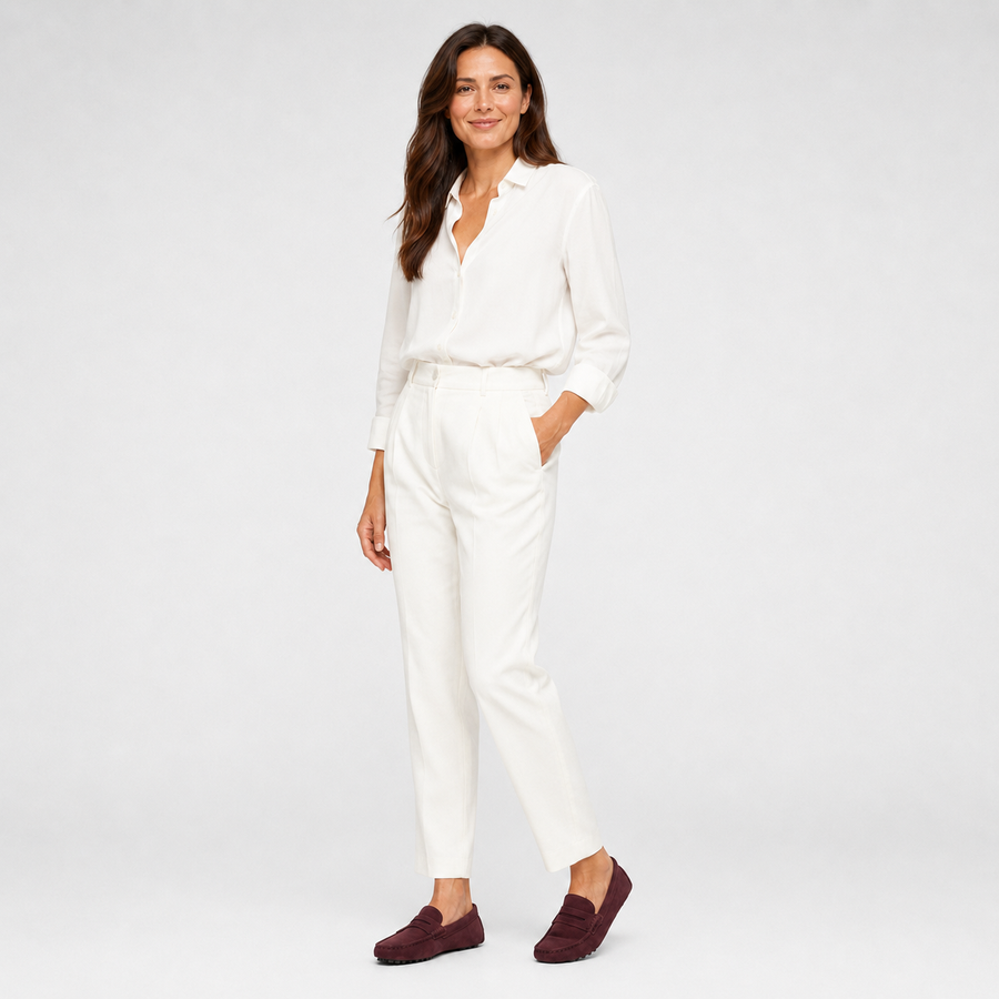 Mocassin Femme en Daim Marron – Confort et Simplicité au Quotidien