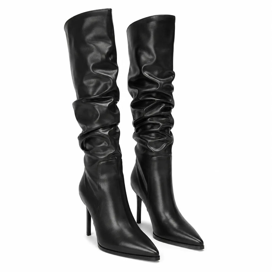 Bottes à talons hautes femme - vue portée