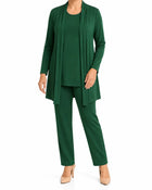 Ensemble Femme Maille Souple Trois Pièces - Vert