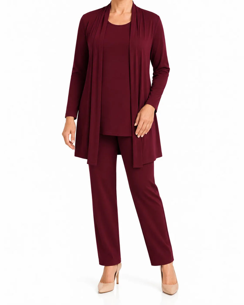 Ensemble Femme Maille Souple Trois Pièces