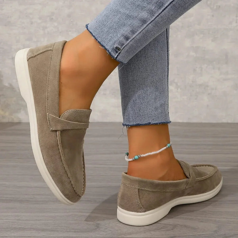 Mocassin femme multicolore confort - vue semelle