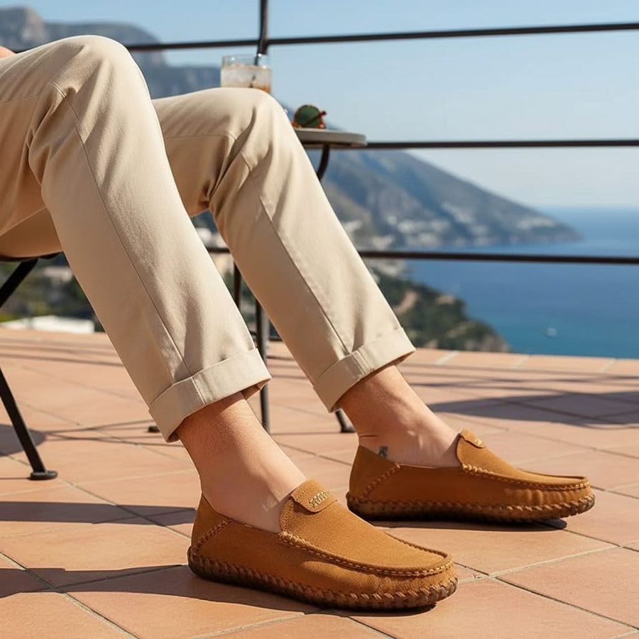Mocassins suéde homme