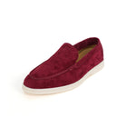 Mocassins femme – rose semelle blanche loafer - Bordeaux