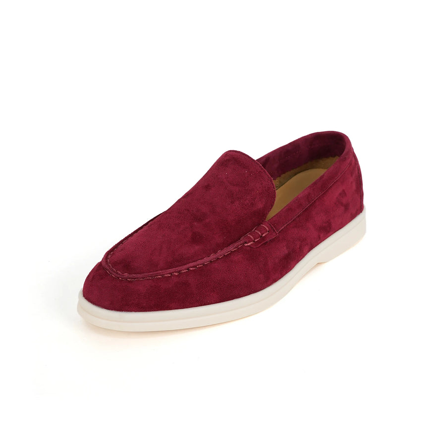 Mocassins femme – rose semelle blanche loafer