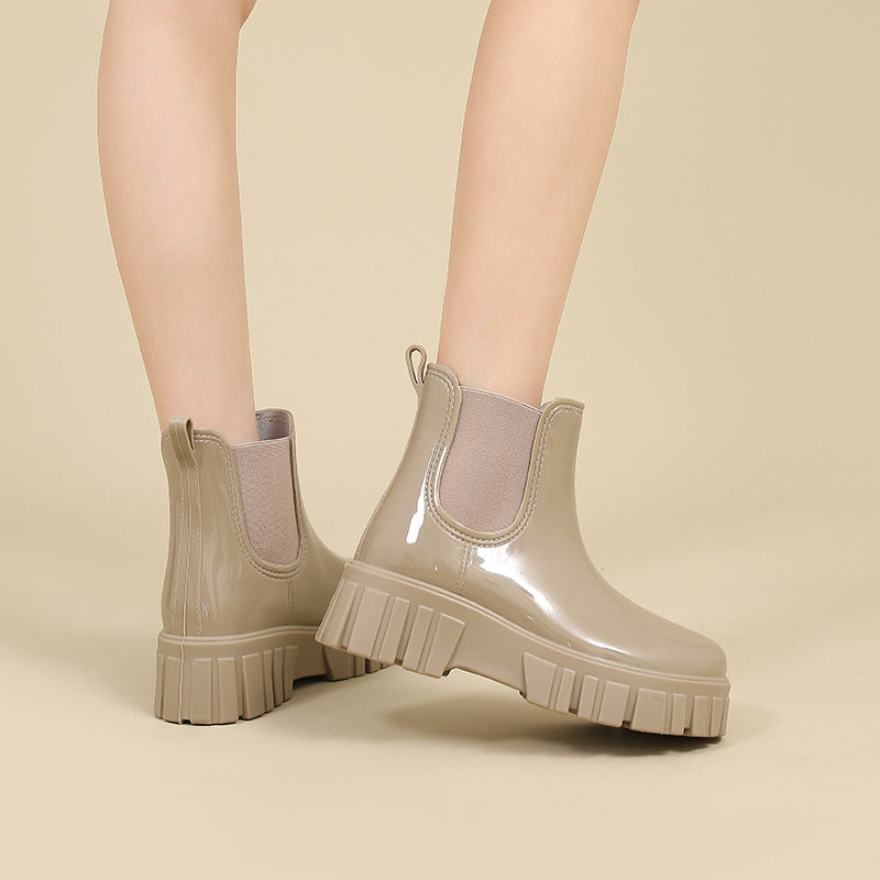 Bottes chelsea mi-mollet femme