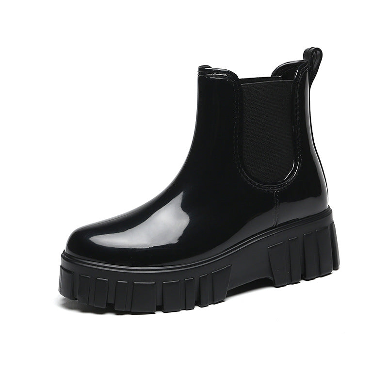 Bottes chelsea mi-mollet femme