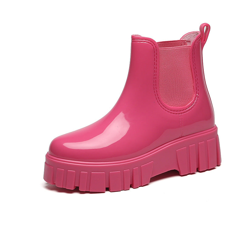 Bottes chelsea mi-mollet femme