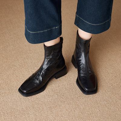 Bottes en cuir femme