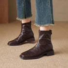 Bottes en cuir femme - qualité premium intemporel - Brun