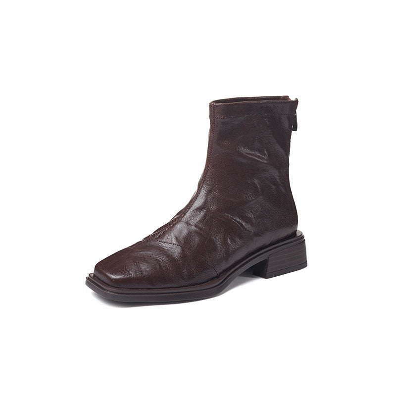 Bottes en cuir femme