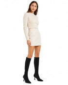 Bottes hautes à talons en daim femme - Noir