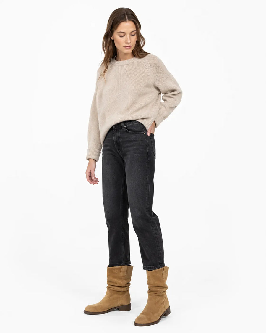 Bottes western en daim hauteur cheville - vue portée