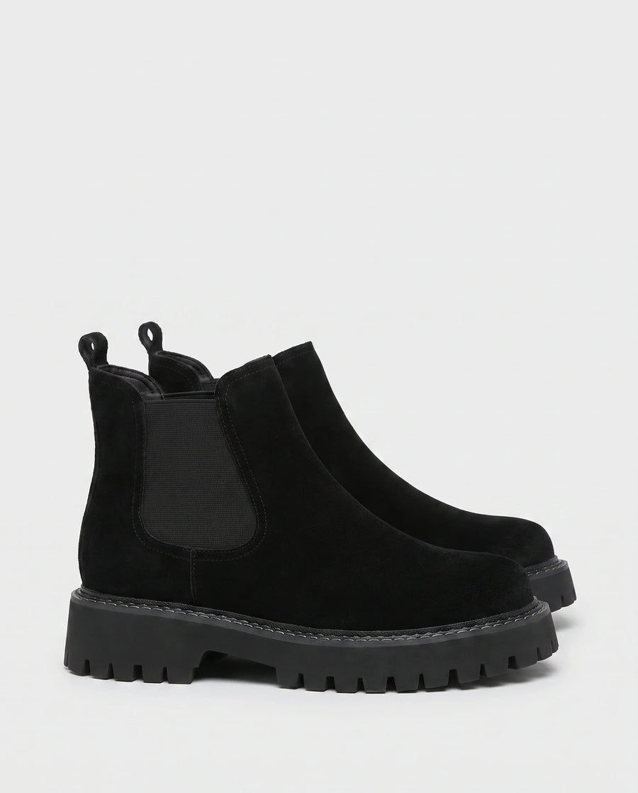 Bottines Chelsea Femme Noir - vue de profil