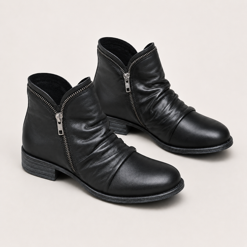 Bottines en similicuir femme confortables