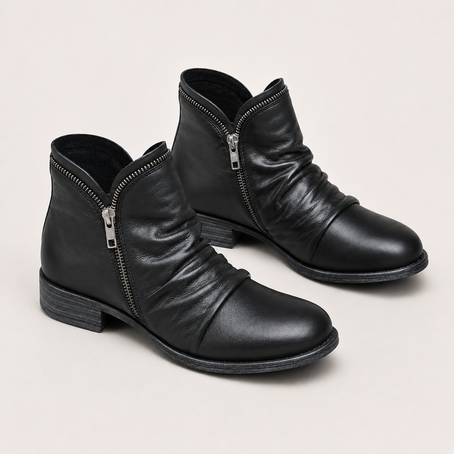 Bottines en similicuir femme confortables
