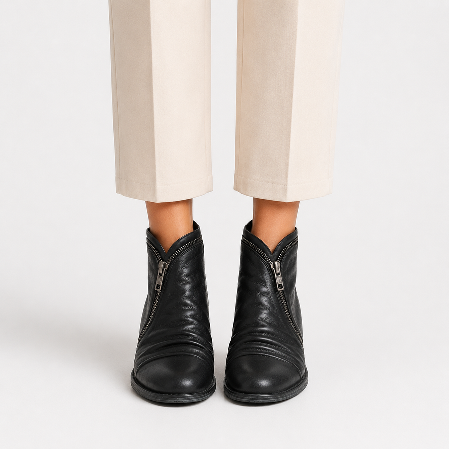 Bottines en similicuir femme confortables
