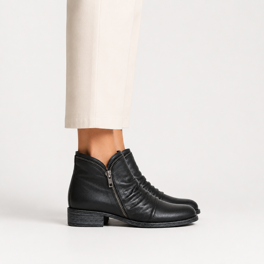 Bottines en similicuir femme confortables
