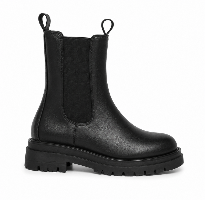 Bottines en similicuir femme