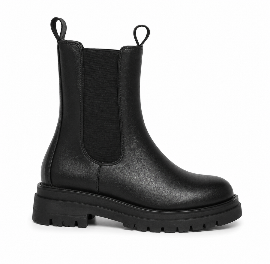 Bottines en similicuir femme