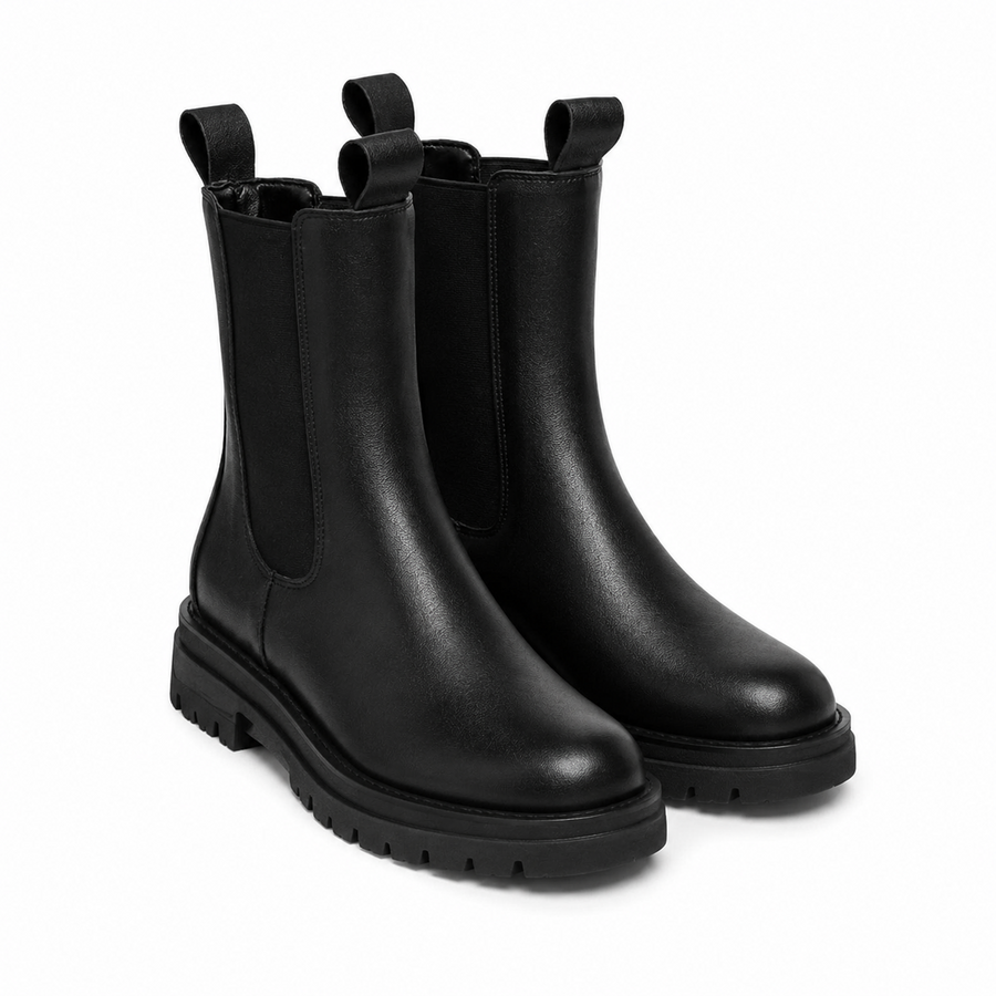 Bottines en similicuir femme