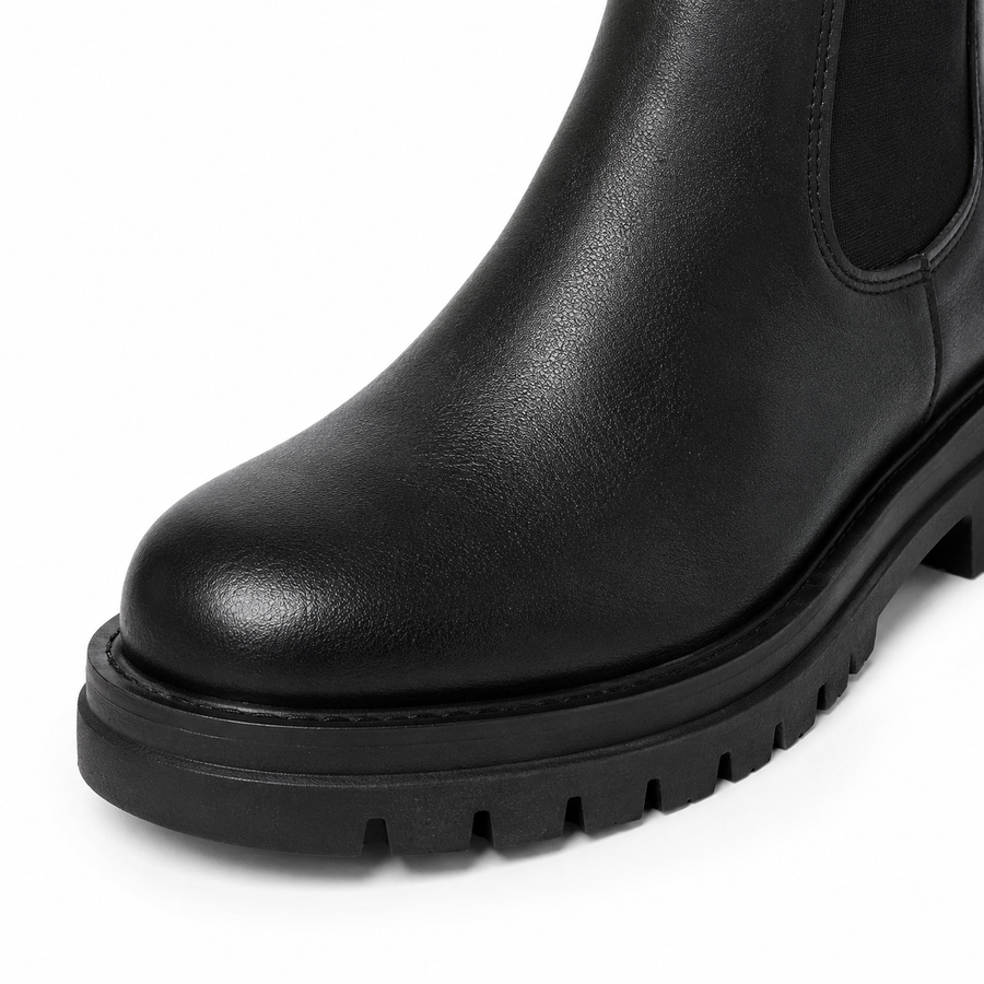 Bottines en similicuir femme