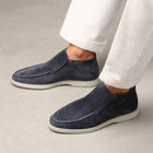 Mocassins homme – tige montante été confort - Bleu