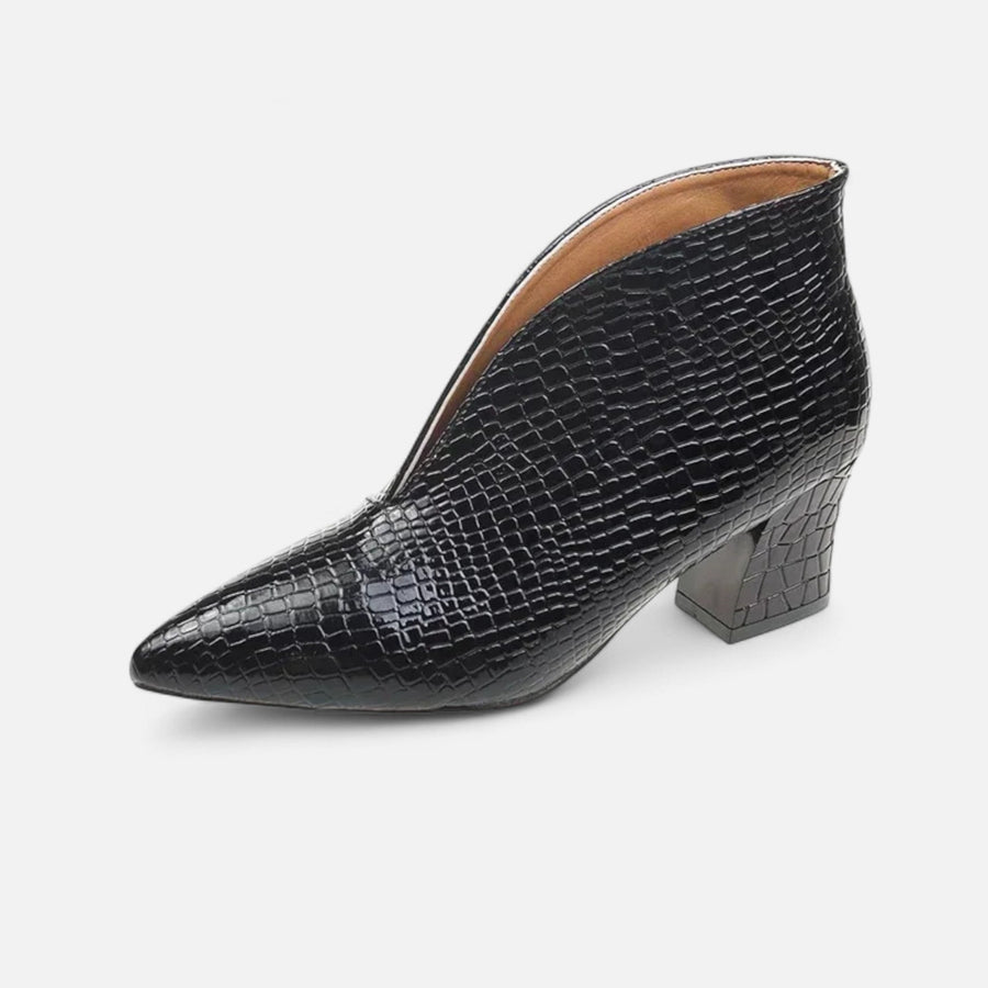 Bottines en similicuir femme