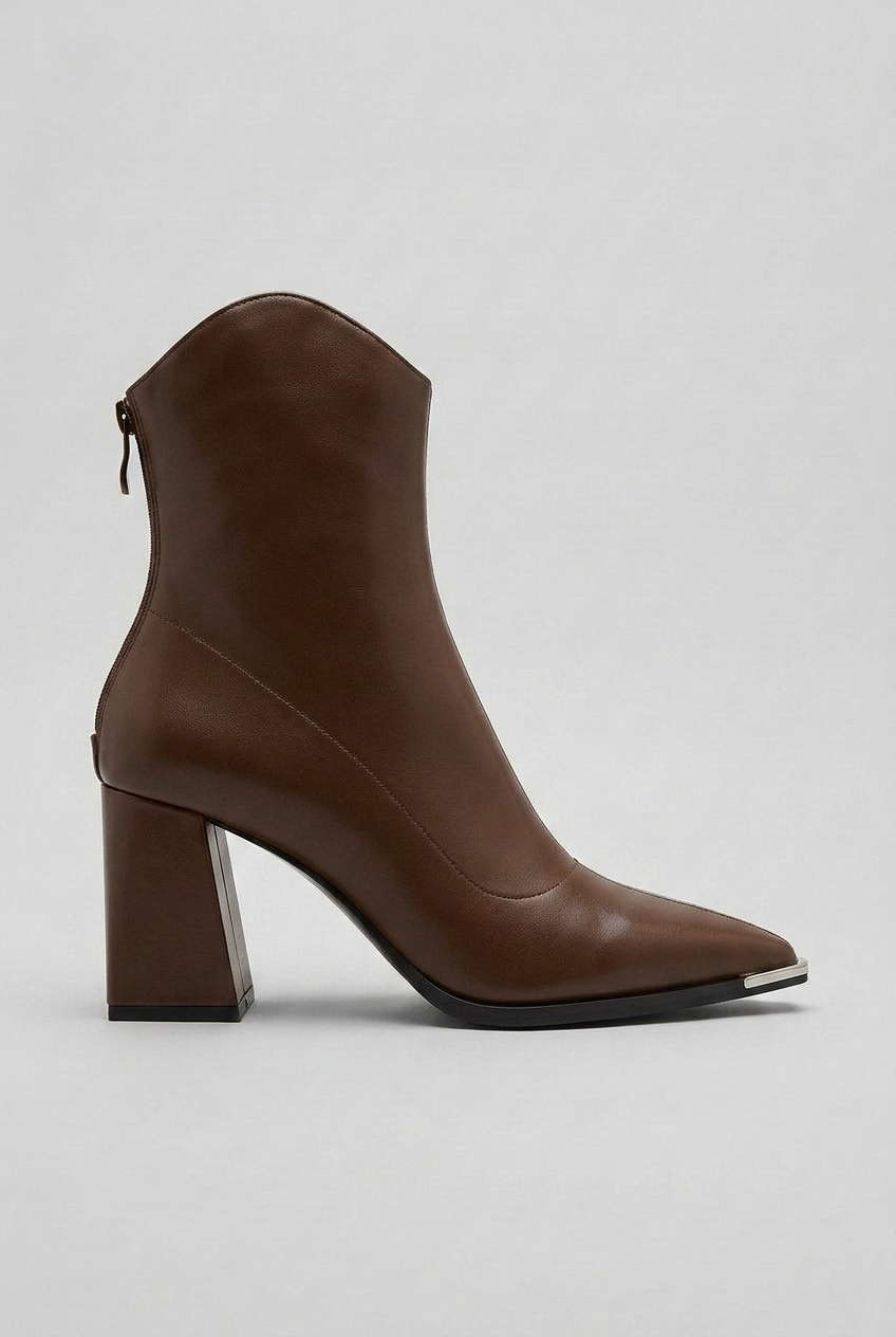 Bottines à talons bout pointus
