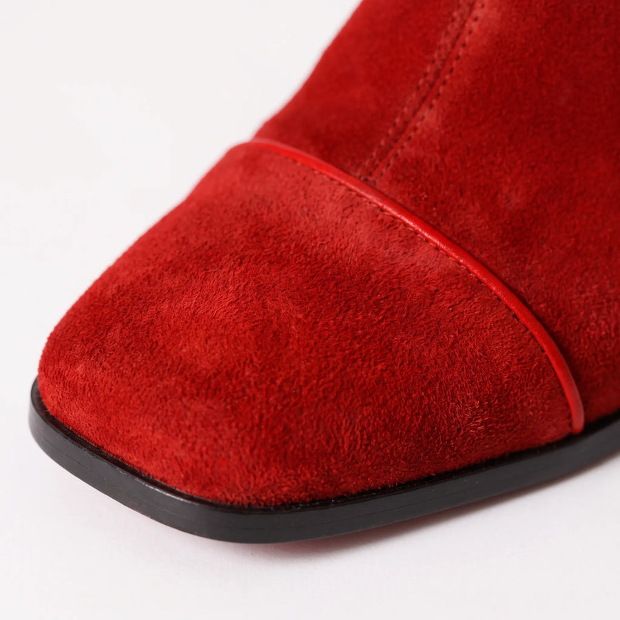 Bottines à talons en daim