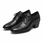 Derbies femme grosse semelle – classique - Noir