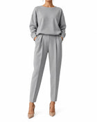 Ensemble Femme - Sweat et Pantalon Uni - Gris
