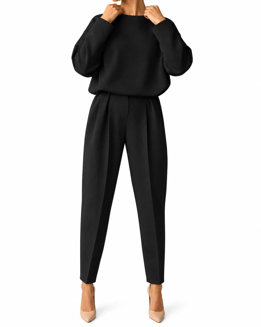 Ensemble sweat et pantalon femme coloris uni
