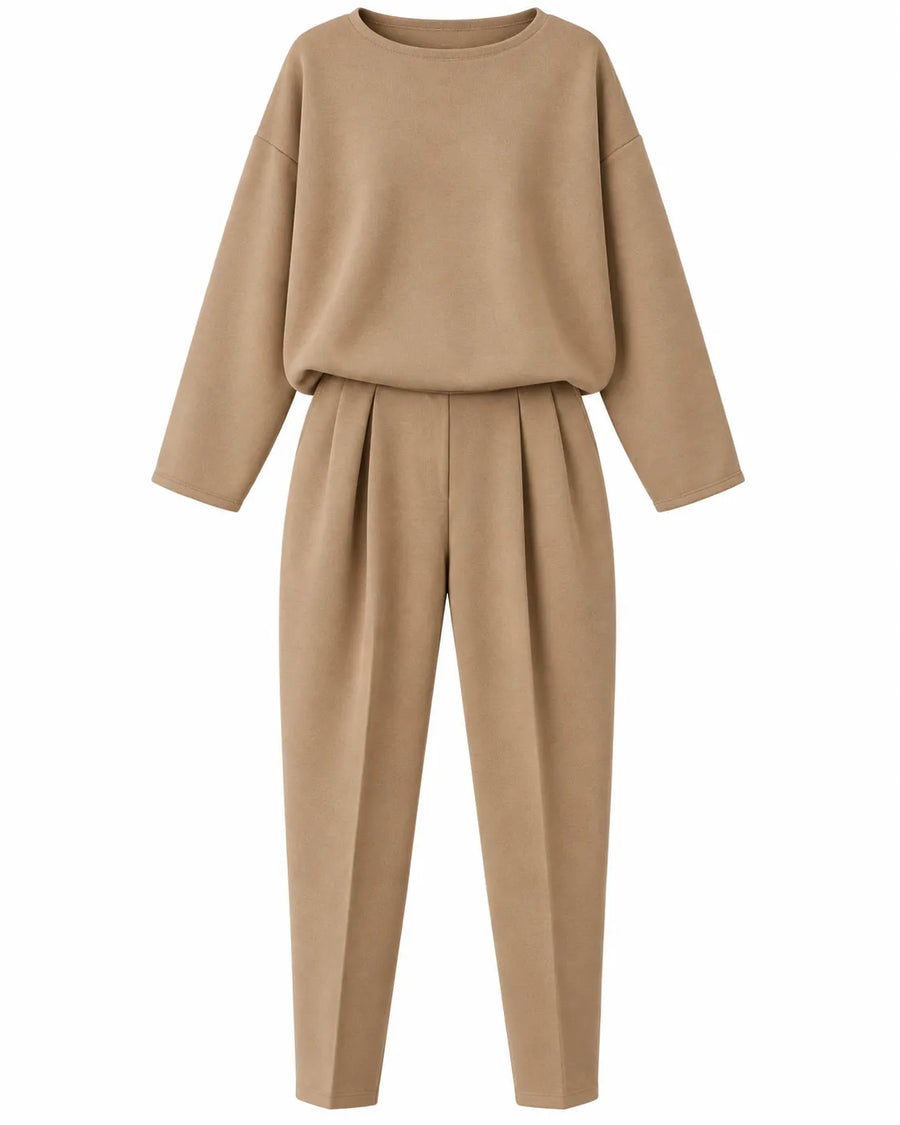 Ensemble sweat et pantalon femme coloris uni
