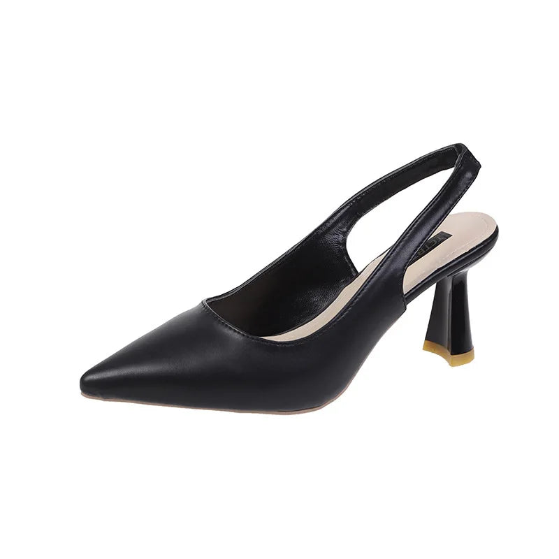 Escarpin femme bout pointu - vue portée