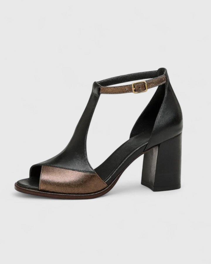 Escarpin femme moderne à bride élégant - vue d'ensemble posé
