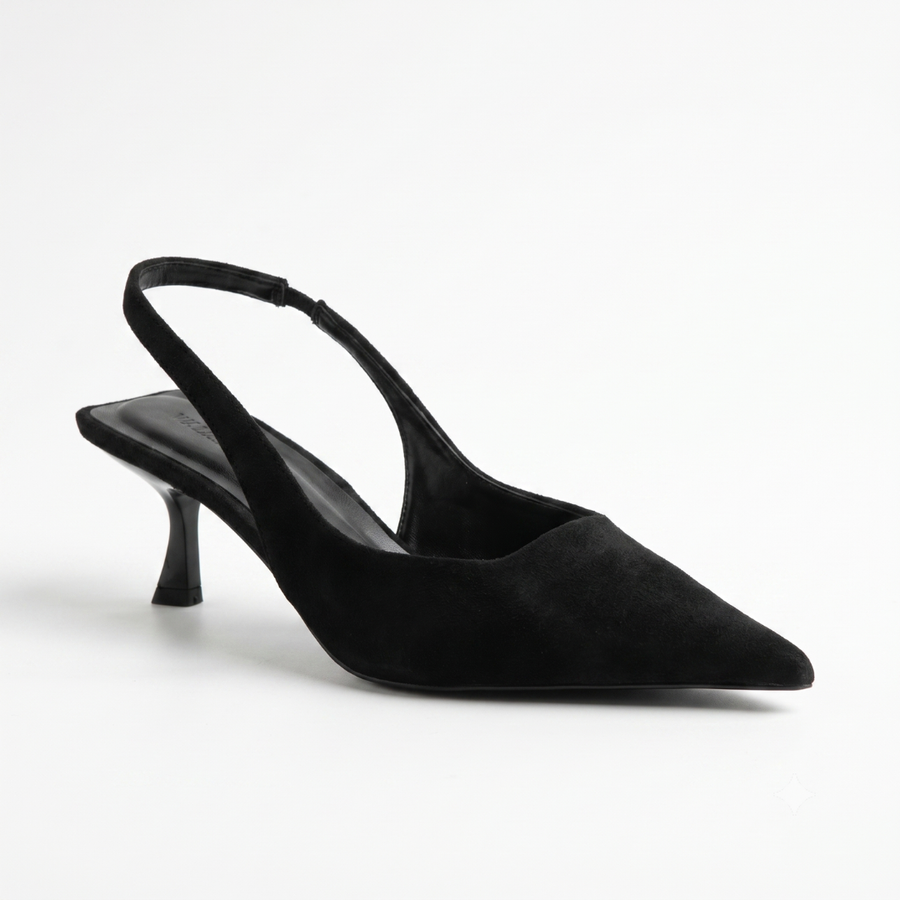 Escarpin femme pointu de bureau - vue de côté