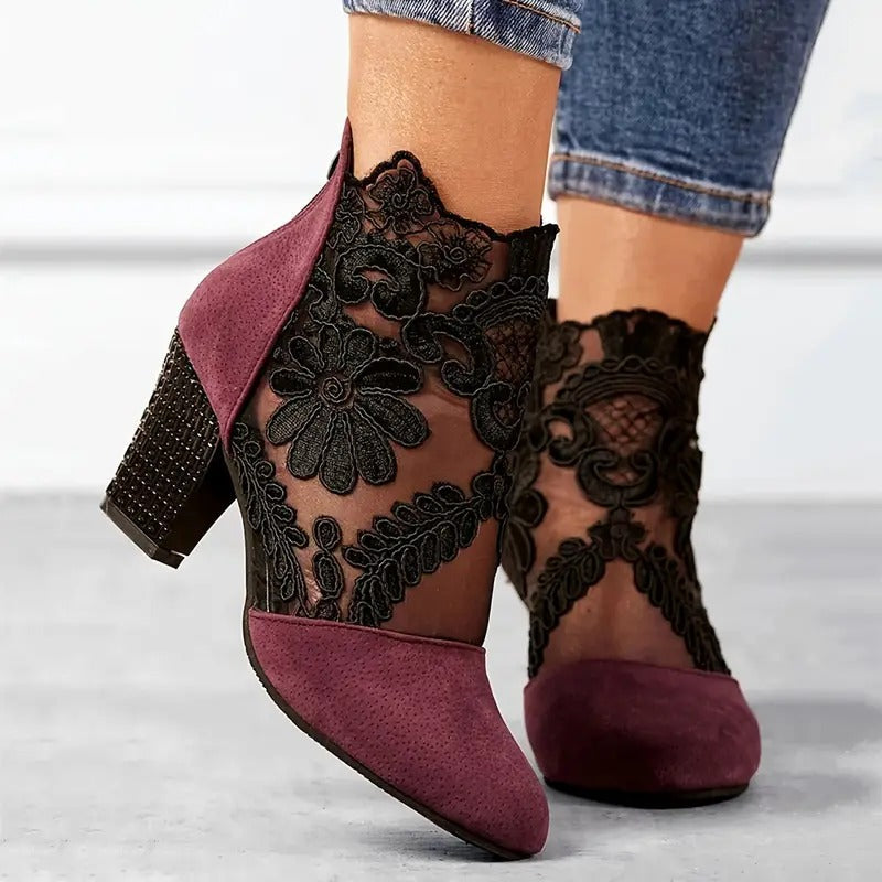 Escarpin femme silhouette classique - vue de côté