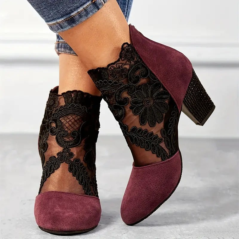 Escarpin femme talon classique - vue portée