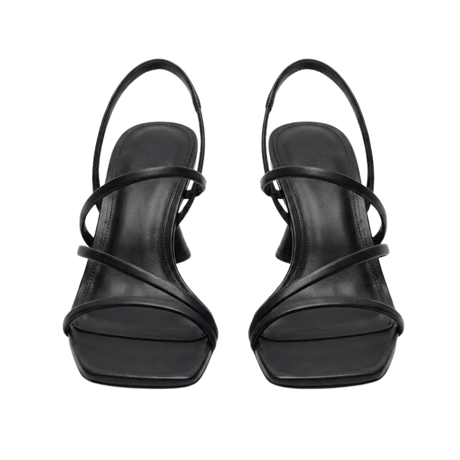 Escarpins sandales femme bout carré à bride slingback - vue 4