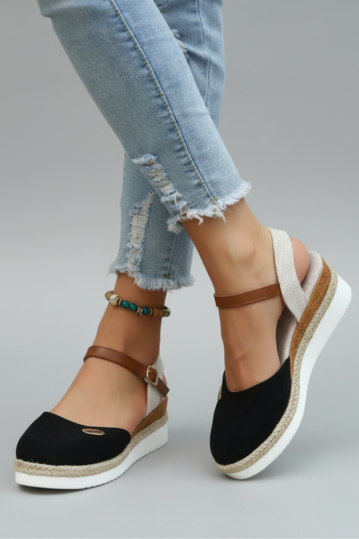 Escarpins sandales femme – bout fermé bride slingback