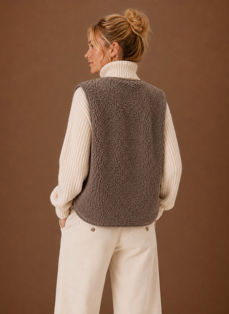 Gilet polaire femme - vue de dos
