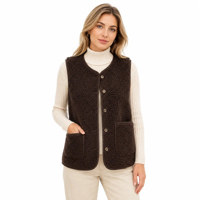 Gilet polaire sans manche femme - vue face