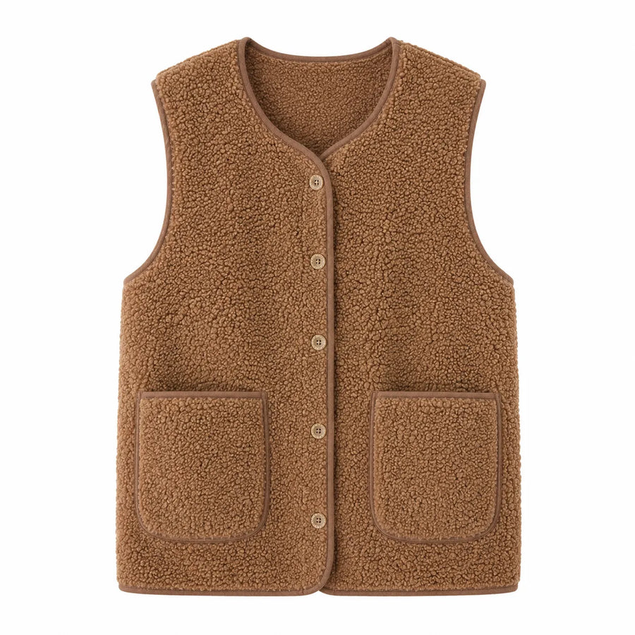 Gilet polaire sans manche femme - vue d'ensemble posé