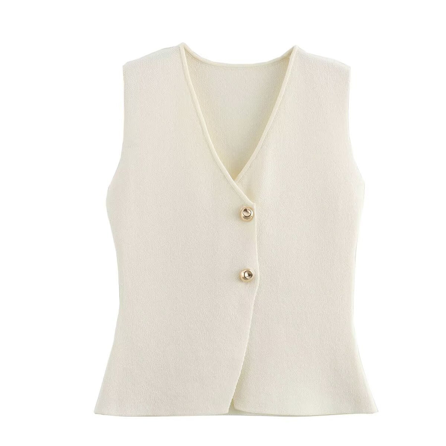 Gilet sans manche femme - vue de côté