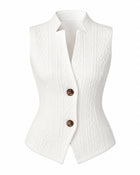 Gilet sans manche femme refaire image - Blanc